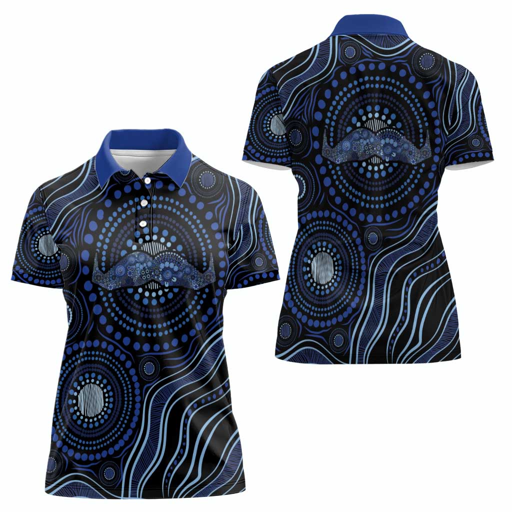 Australia Indigenous Women Polo Shirt Aboriginal Mustache - Aussie Hoodie