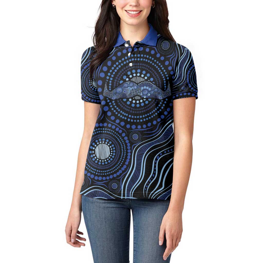 Australia Indigenous Women Polo Shirt Aboriginal Mustache - Aussie Hoodie