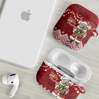 Here For A Koality Xmas Australia Abogirinal AirPods Case Santa Koala - Aussie Hoodie