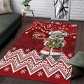 Here For A Koality Xmas Australia Abogirinal Area Rug Santa Koala - Aussie Hoodie