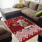 Here For A Koality Xmas Australia Abogirinal Area Rug Santa Koala - Aussie Hoodie