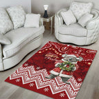Here For A Koality Xmas Australia Abogirinal Area Rug Santa Koala - Aussie Hoodie