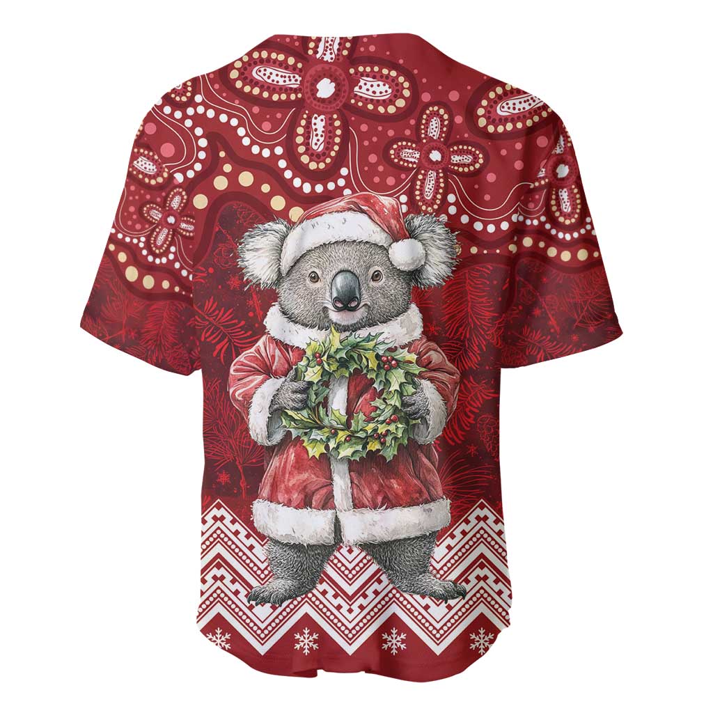 Here For A Koality Xmas Australia Abogirinal Baseball Jersey Santa Koala - Aussie Hoodie