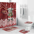 Here For A Koality Xmas Australia Abogirinal Bathroom Set Santa Koala - Aussie Hoodie