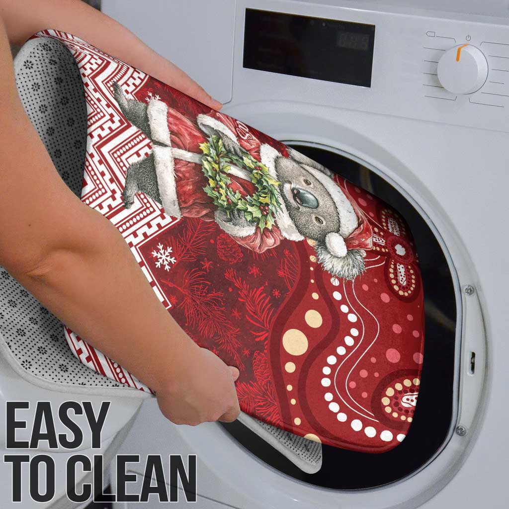 Here For A Koality Xmas Australia Abogirinal Bathroom Set Santa Koala - Aussie Hoodie