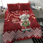 Here For A Koality Xmas Australia Abogirinal Bedding Set Santa Koala - Aussie Hoodie