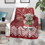 Here For A Koality Xmas Australia Abogirinal Blanket Santa Koala - Aussie Hoodie