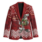 Here For A Koality Xmas Australia Abogirinal Blazer Santa Koala - Aussie Hoodie