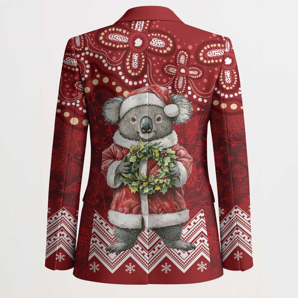 Here For A Koality Xmas Australia Abogirinal Blazer Santa Koala - Aussie Hoodie