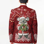Here For A Koality Xmas Australia Abogirinal Blazer Santa Koala - Aussie Hoodie