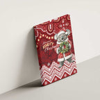 Here For A Koality Xmas Australia Abogirinal Canvas Wall Art Santa Koala - Aussie Hoodie