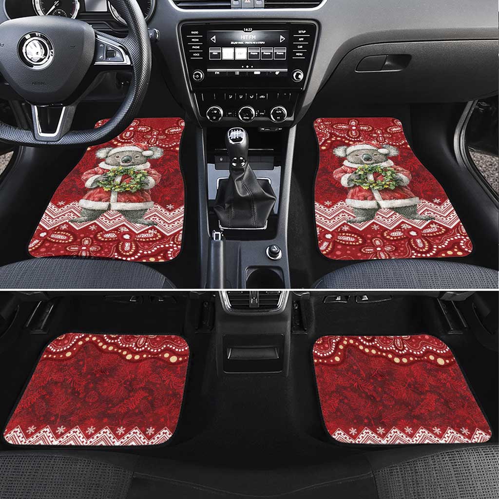 Here For A Koality Xmas Australia Abogirinal Car Mats Santa Koala - Aussie Hoodie