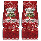 Here For A Koality Xmas Australia Abogirinal Car Mats Santa Koala - Aussie Hoodie