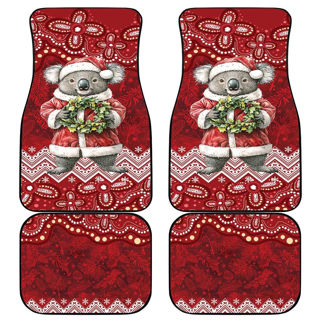 Here For A Koality Xmas Australia Abogirinal Car Mats Santa Koala - Aussie Hoodie