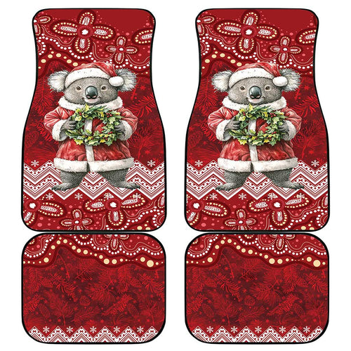 Here For A Koality Xmas Australia Abogirinal Car Mats Santa Koala - Aussie Hoodie