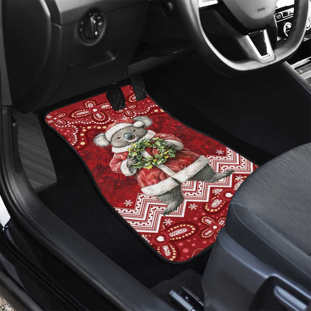 Here For A Koality Xmas Australia Abogirinal Car Mats Santa Koala - Aussie Hoodie