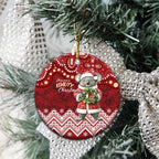 Here For A Koality Xmas Australia Abogirinal Ceramic Ornament Santa Koala - Aussie Hoodie