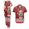 Here For A Koality Xmas Australia Abogirinal Couples Matching Tank Maxi Dress and Hawaiian Shirt Santa Koala - Aussie Hoodie