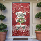 Here For A Koality Xmas Australia Abogirinal Door Cover Santa Koala - Aussie Hoodie