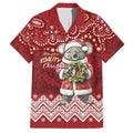 Here For A Koality Xmas Australia Abogirinal Family Matching Long Sleeve Bodycon Dress and Hawaiian Shirt Santa Koala - Aussie Hoodie