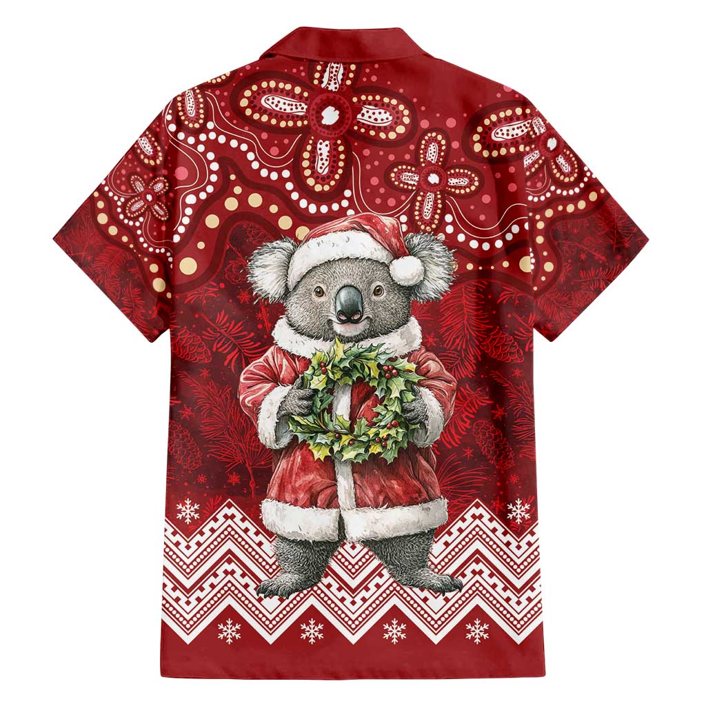 Here For A Koality Xmas Australia Abogirinal Family Matching Long Sleeve Bodycon Dress and Hawaiian Shirt Santa Koala - Aussie Hoodie