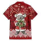 Here For A Koality Xmas Australia Abogirinal Family Matching Long Sleeve Bodycon Dress and Hawaiian Shirt Santa Koala - Aussie Hoodie