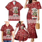Here For A Koality Xmas Australia Abogirinal Family Matching Mermaid Dress and Hawaiian Shirt Santa Koala - Aussie Hoodie