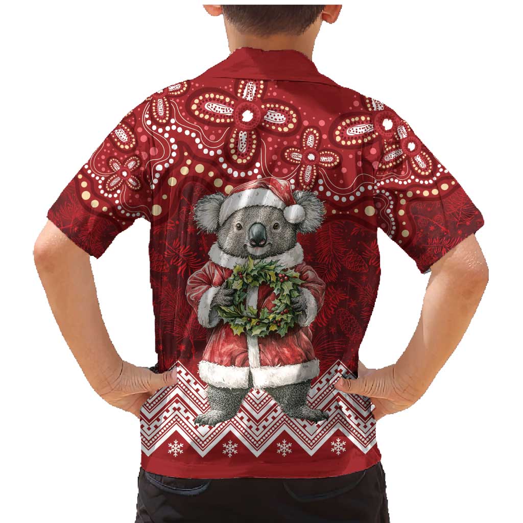 Here For A Koality Xmas Australia Abogirinal Family Matching Mermaid Dress and Hawaiian Shirt Santa Koala - Aussie Hoodie