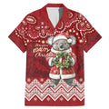 Here For A Koality Xmas Australia Abogirinal Family Matching Mermaid Dress and Hawaiian Shirt Santa Koala - Aussie Hoodie