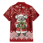 Here For A Koality Xmas Australia Abogirinal Family Matching Mermaid Dress and Hawaiian Shirt Santa Koala - Aussie Hoodie