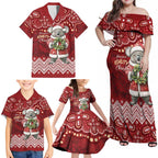 Here For A Koality Xmas Australia Abogirinal Family Matching Off Shoulder Maxi Dress and Hawaiian Shirt Santa Koala - Aussie Hoodie