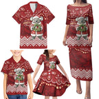 Here For A Koality Xmas Australia Abogirinal Family Matching Puletasi and Hawaiian Shirt Santa Koala - Aussie Hoodie