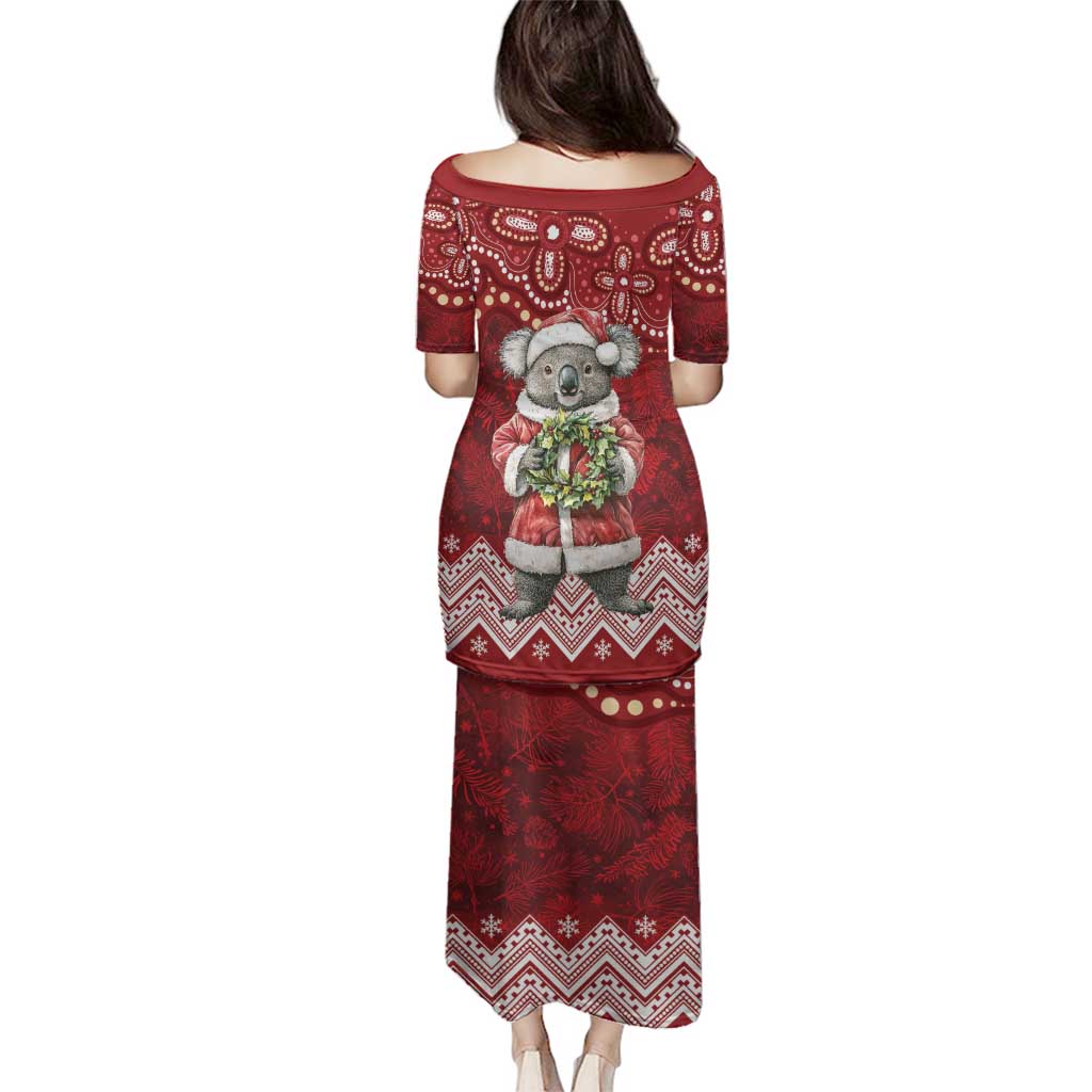 Here For A Koality Xmas Australia Abogirinal Family Matching Puletasi and Hawaiian Shirt Santa Koala - Aussie Hoodie