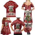 Here For A Koality Xmas Australia Abogirinal Family Matching Summer Maxi Dress and Hawaiian Shirt Santa Koala - Aussie Hoodie