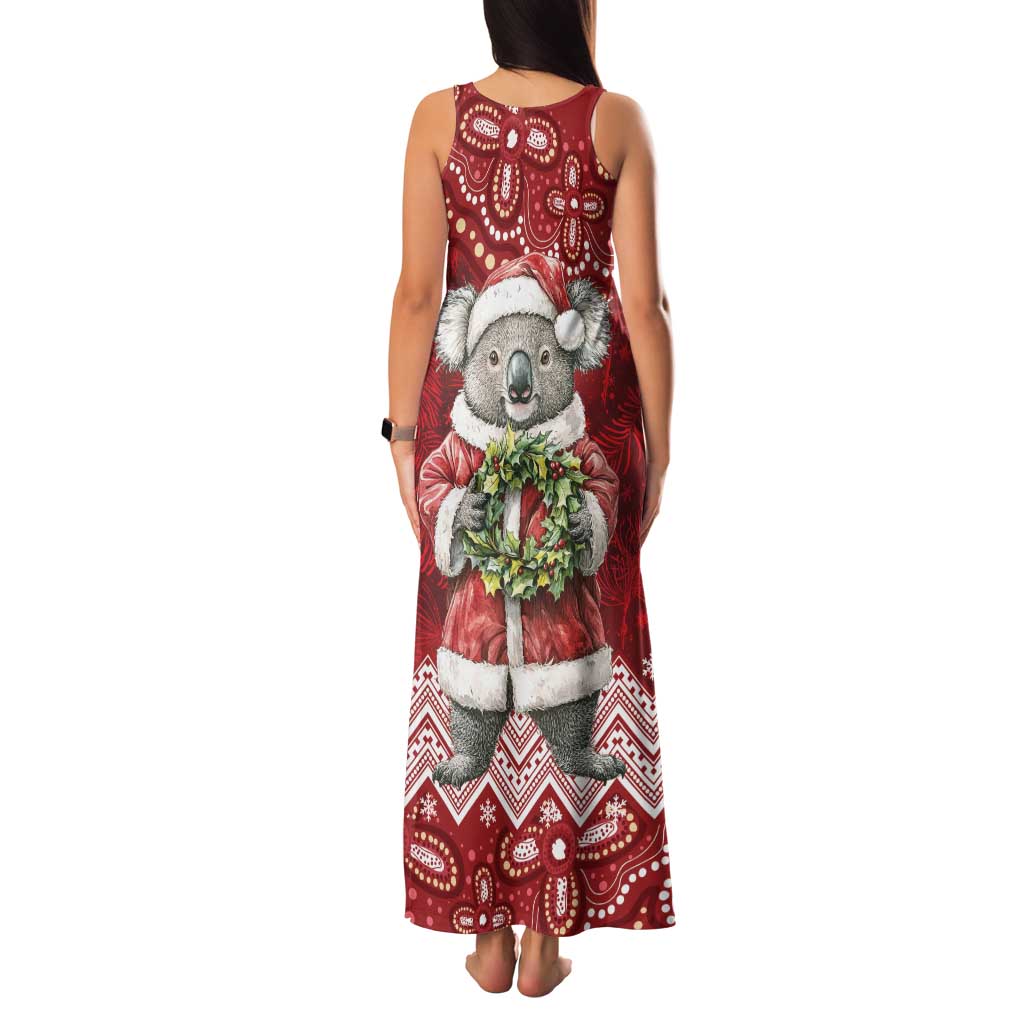 Here For A Koality Xmas Australia Abogirinal Family Matching Tank Maxi Dress and Hawaiian Shirt Santa Koala - Aussie Hoodie