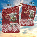 Here For A Koality Xmas Australia Abogirinal Garden Flag Santa Koala - Aussie Hoodie