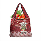 Here For A Koality Xmas Australia Abogirinal Grocery Bag Santa Koala - Aussie Hoodie
