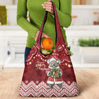 Here For A Koality Xmas Australia Abogirinal Grocery Bag Santa Koala - Aussie Hoodie