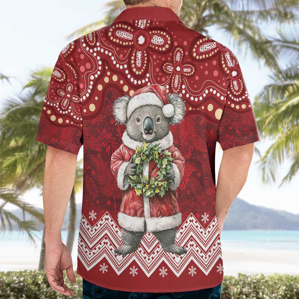 Here For A Koality Xmas Australia Abogirinal Hawaiian Shirt Santa Koala - Aussie Hoodie
