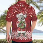 Here For A Koality Xmas Australia Abogirinal Hawaiian Shirt Santa Koala - Aussie Hoodie