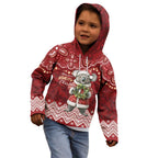 Here For A Koality Xmas Australia Abogirinal Kid Hoodie Santa Koala - Aussie Hoodie