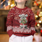 Here For A Koality Xmas Australia Abogirinal Kid Ugly Christmas Sweater Santa Koala - Aussie Hoodie