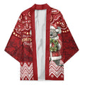Here For A Koality Xmas Australia Abogirinal Kimono Santa Koala - Aussie Hoodie
