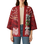 Here For A Koality Xmas Australia Abogirinal Kimono Santa Koala - Aussie Hoodie