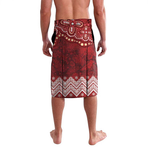 Here For A Koality Xmas Australia Abogirinal Lavalava Santa Koala - Aussie Hoodie