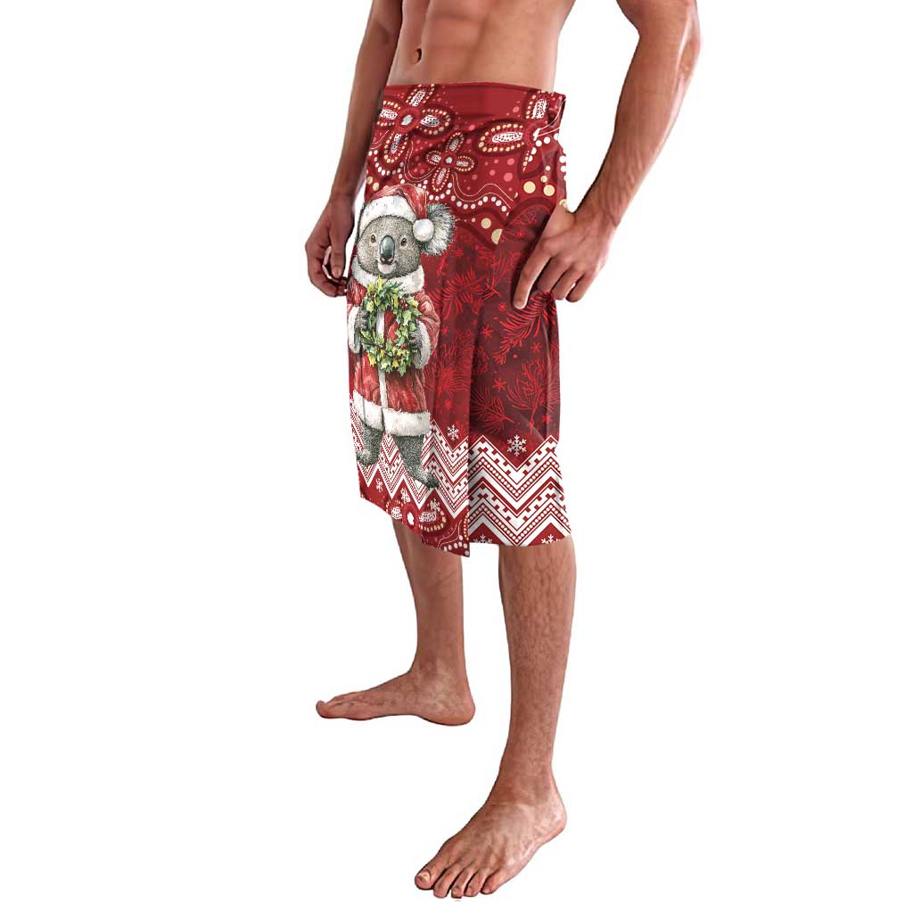 Here For A Koality Xmas Australia Abogirinal Lavalava Santa Koala - Aussie Hoodie