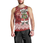 Here For A Koality Xmas Australia Abogirinal Men Tank Top Santa Koala - Aussie Hoodie