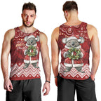 Here For A Koality Xmas Australia Abogirinal Men Tank Top Santa Koala - Aussie Hoodie