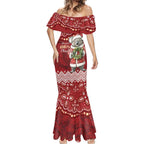 Here For A Koality Xmas Australia Abogirinal Mermaid Dress Santa Koala - Aussie Hoodie