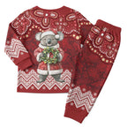 Here For A Koality Xmas Australia Abogirinal Christmas Pajama Set Santa Koala - Aussie Hoodie